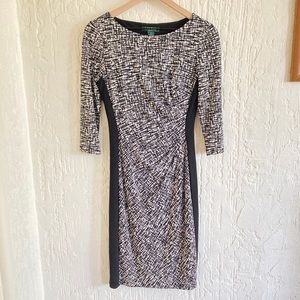 Lauren Ralph Lauren Black and White Dress Size 2